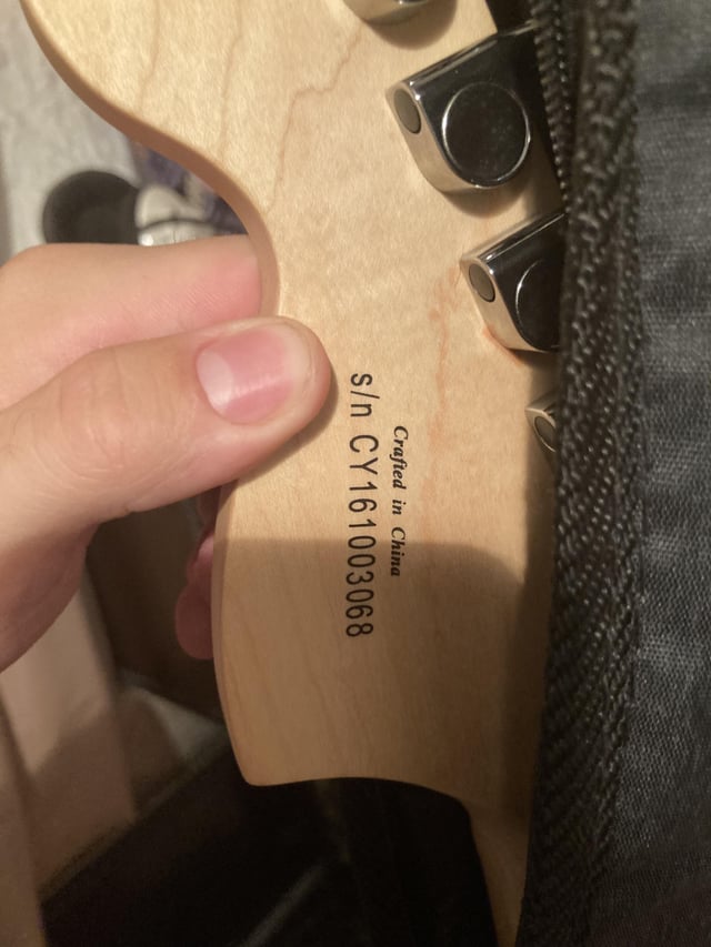 how do you check a squier serial number