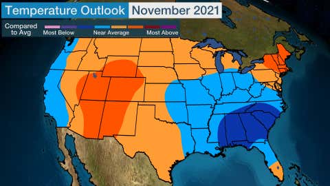 weather forecast of november