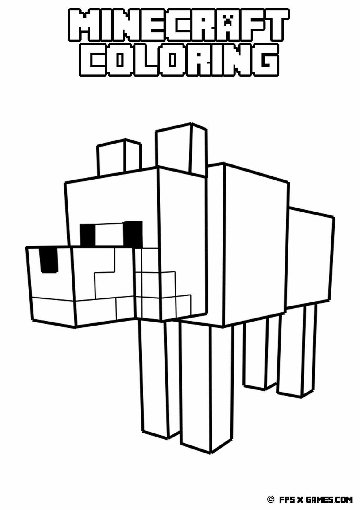 dibujos de minecraft para imprimir