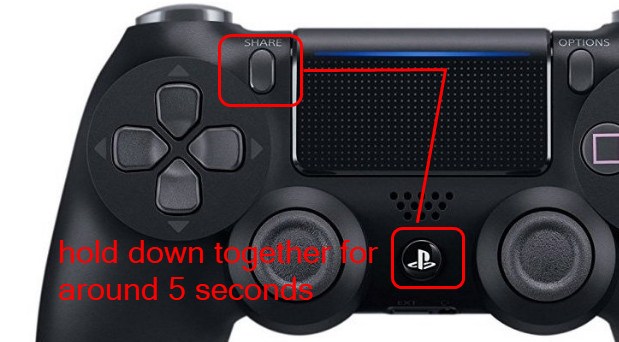 how to connect the second controller on ps4