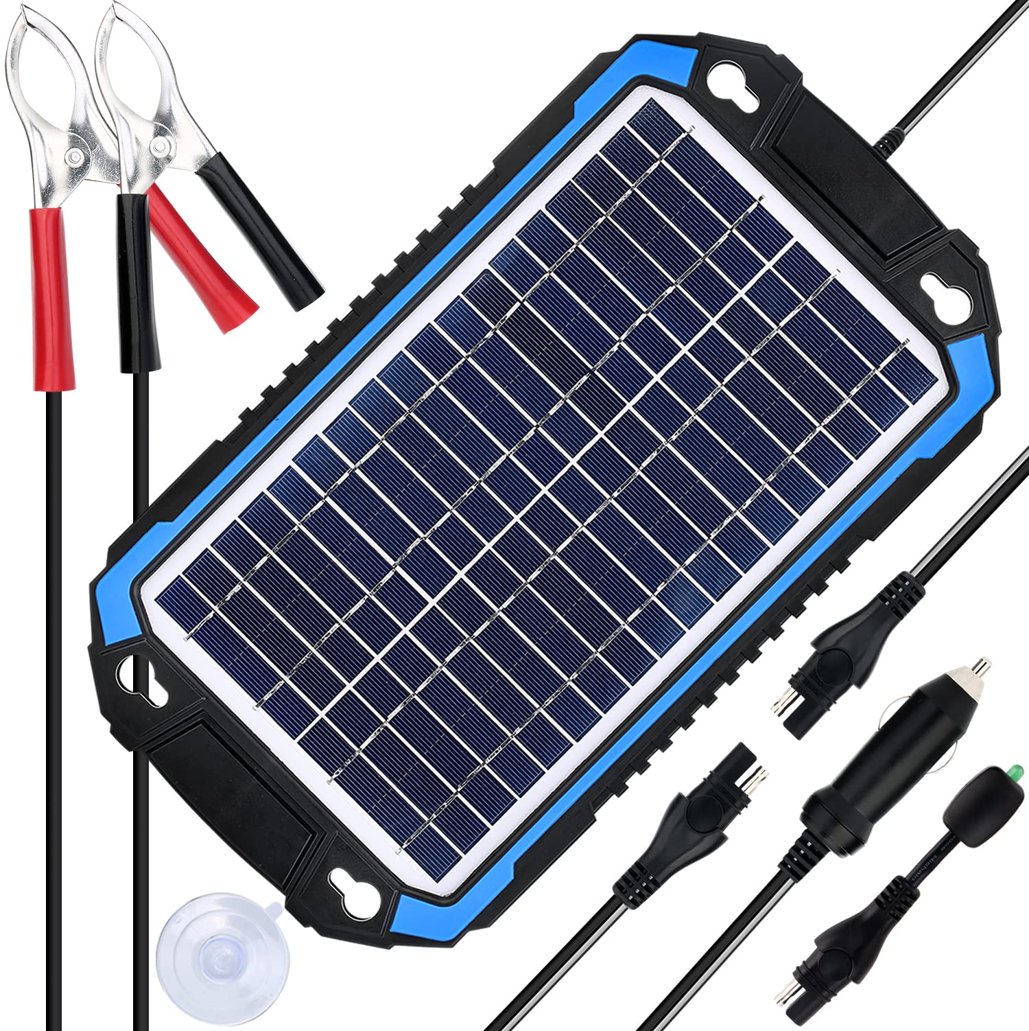 solar trickle charger with overcharge protection