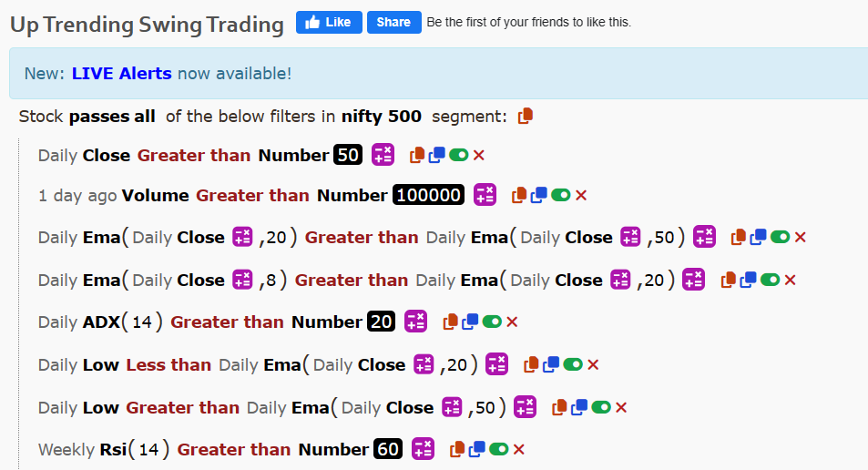 swing trading screener