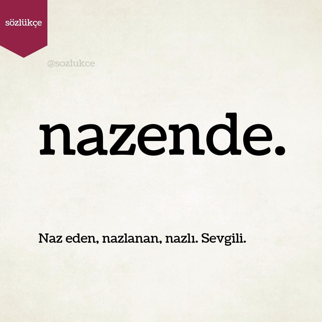 nazende sevgilim anlamı