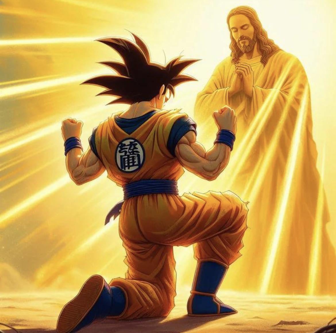 goku kneeling