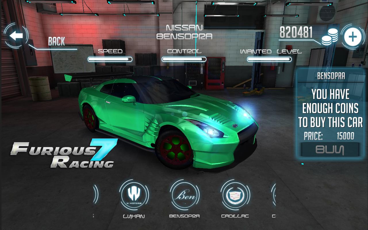 furious 7 racing mod apk