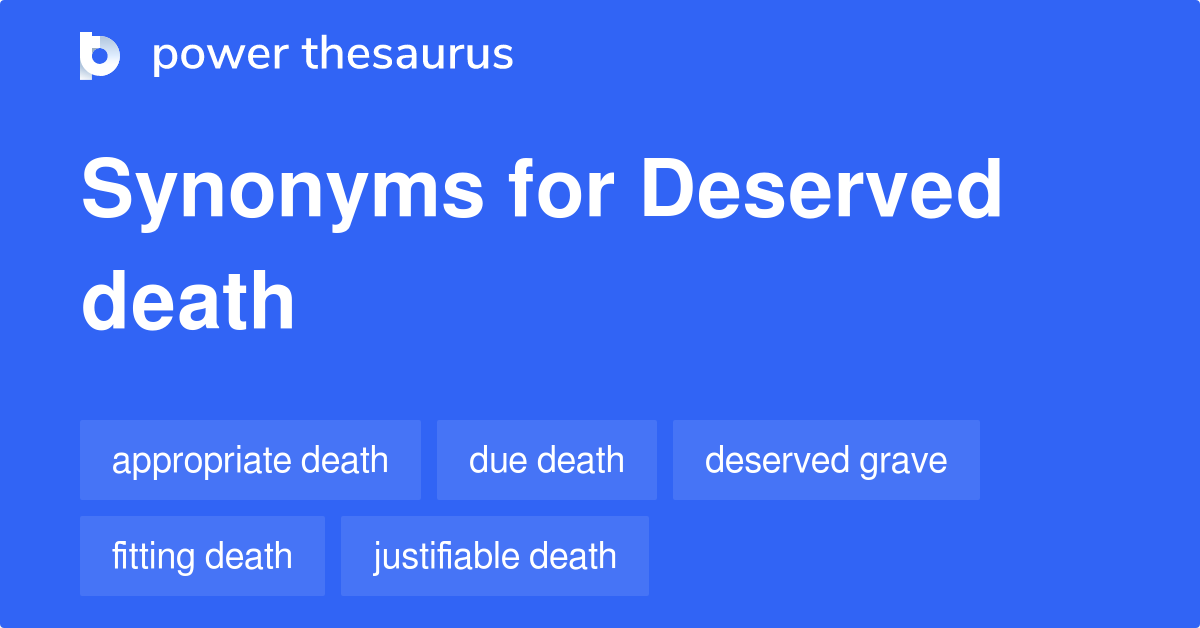 deserve synonym