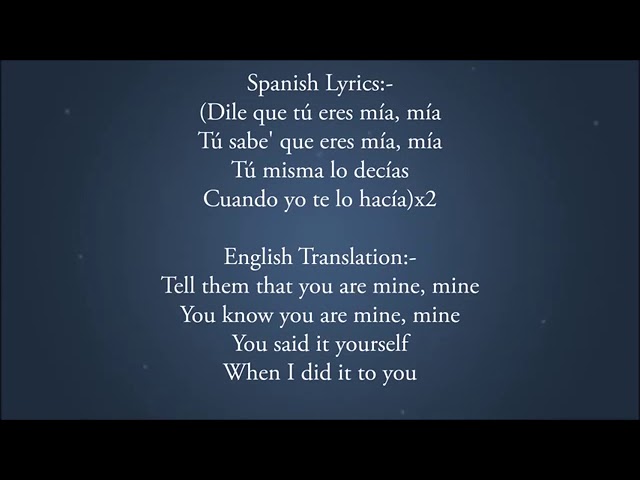 te bote lyrics english