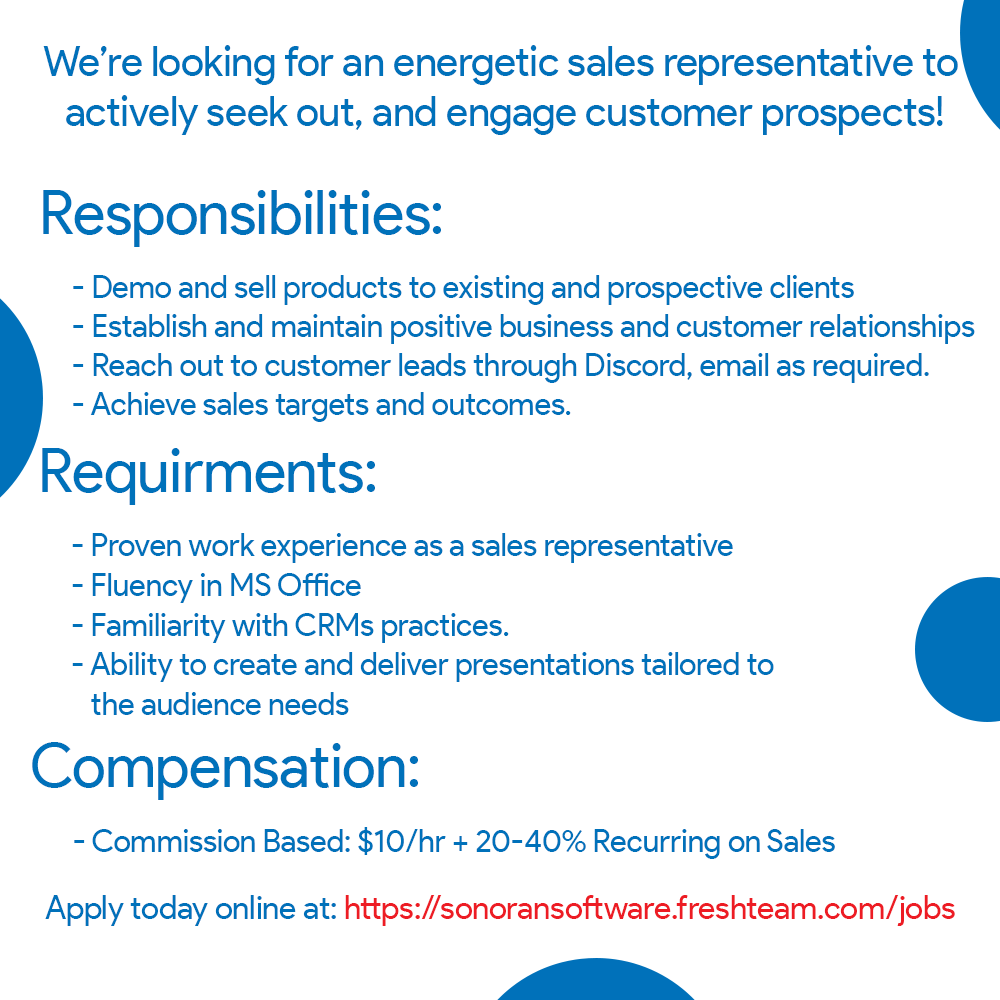 seek sales representative