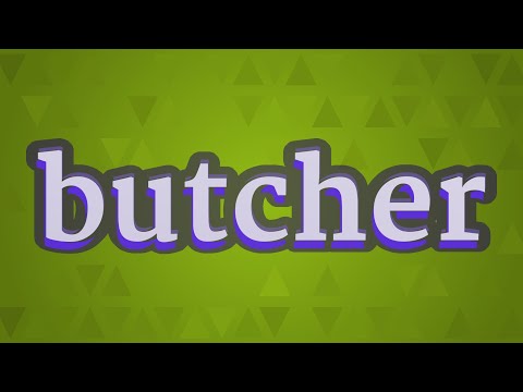 butcher pronunciation in english