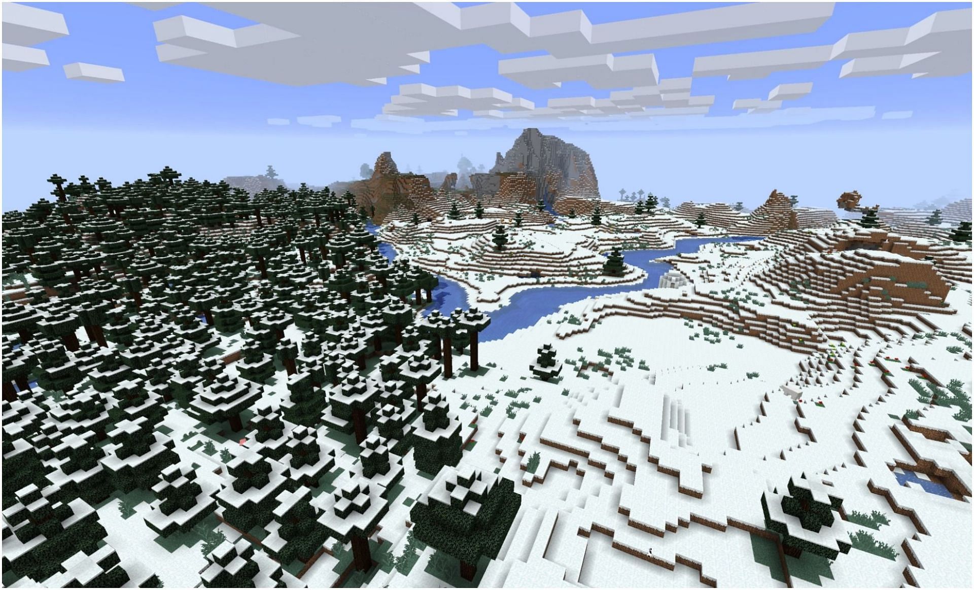 minecraft snow biome