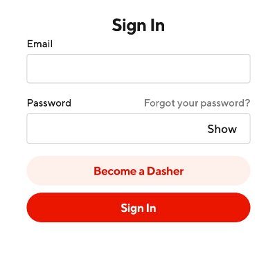 dasher login