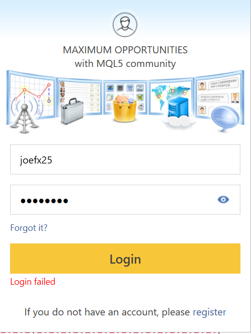 mql5 login