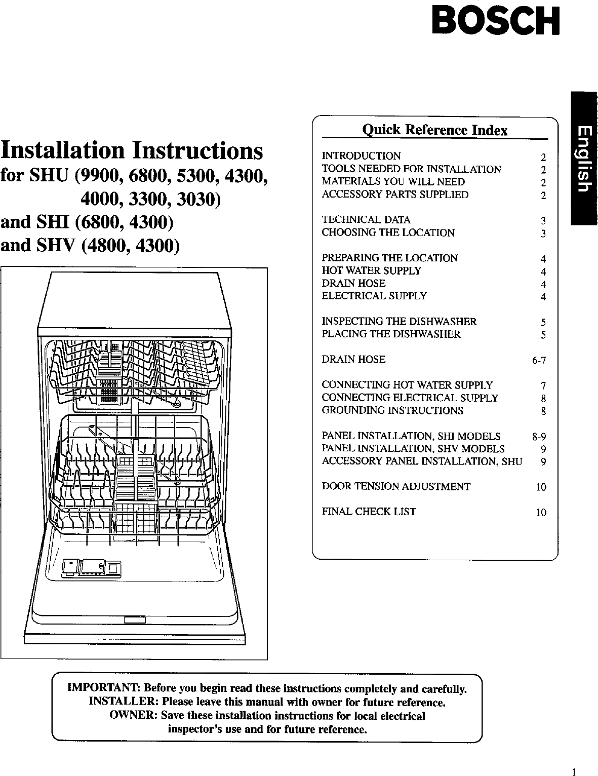 bosch dishwasher maintenance manual