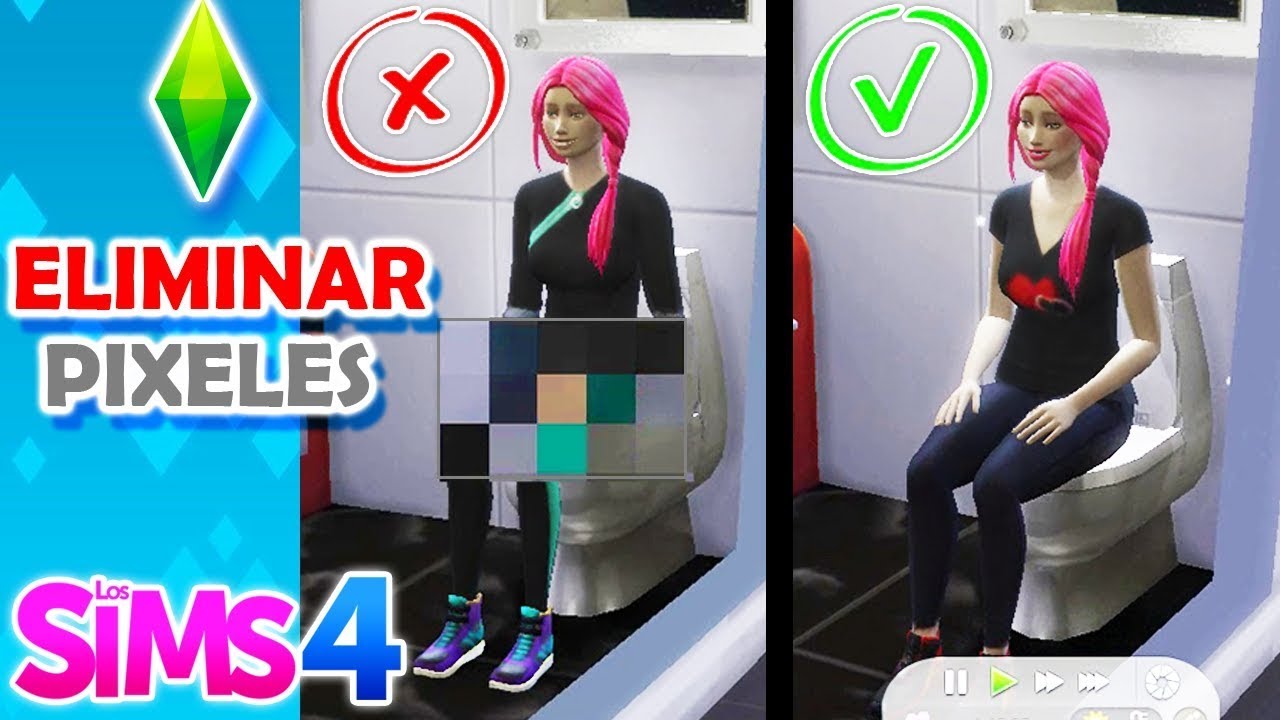 quitar censura sims 4