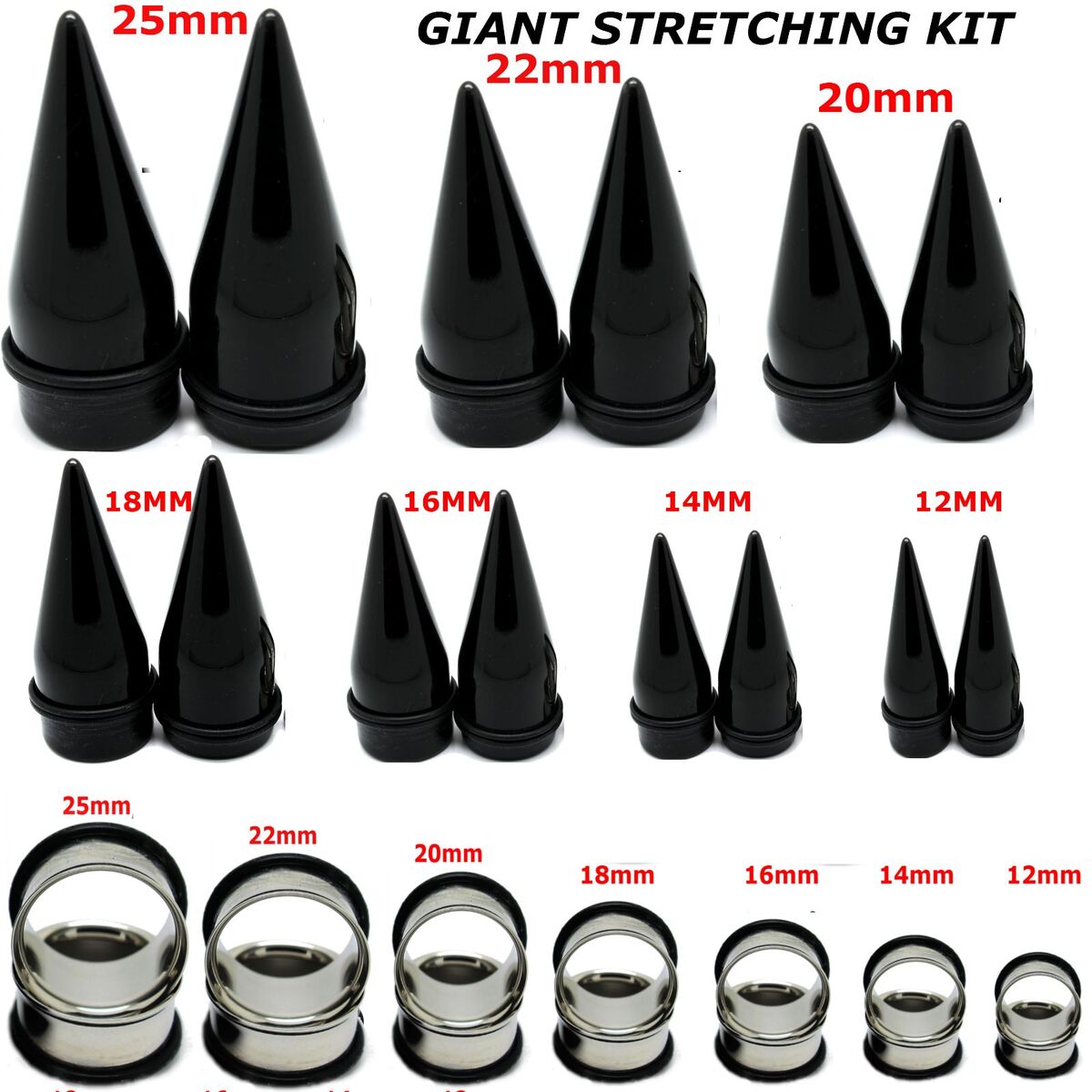 large ear stretching kit