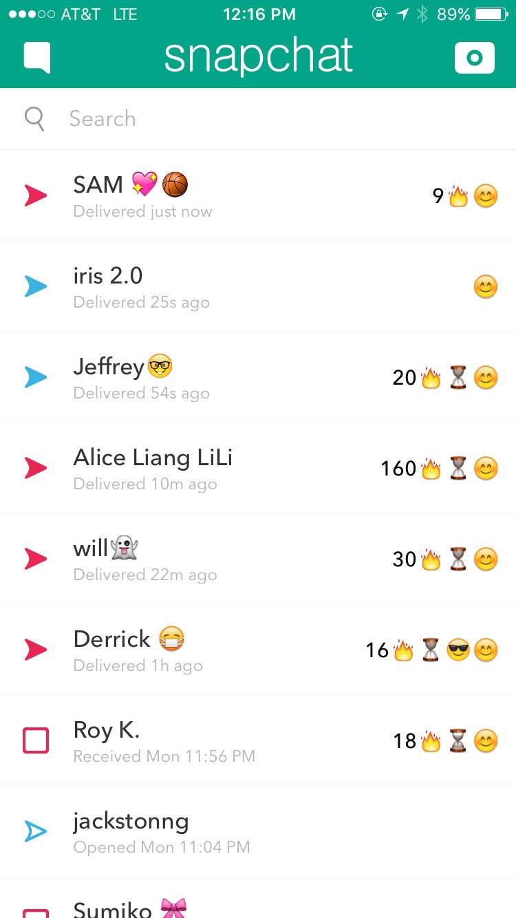what does a hourglass mean on snapchat