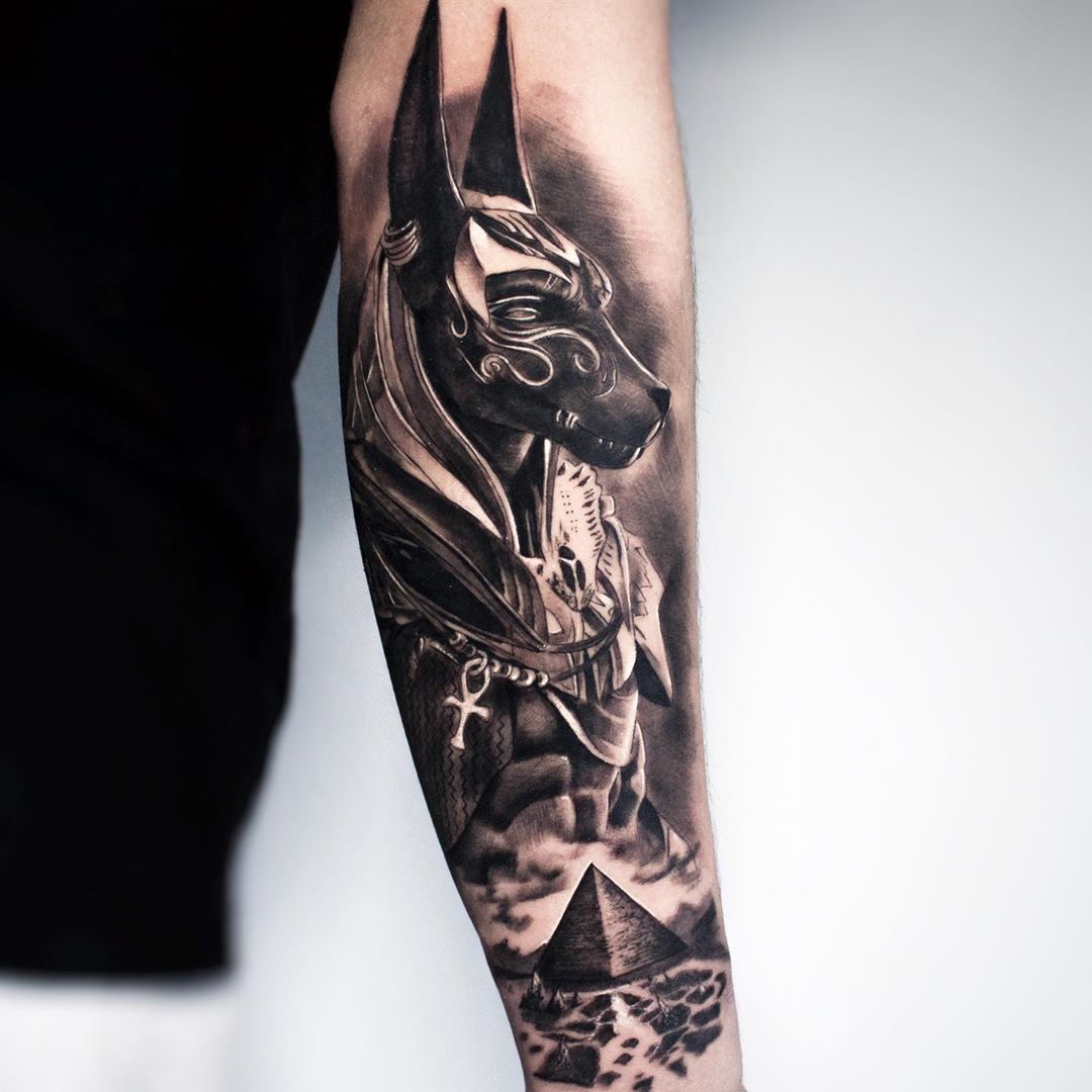 tatuajes de anubis