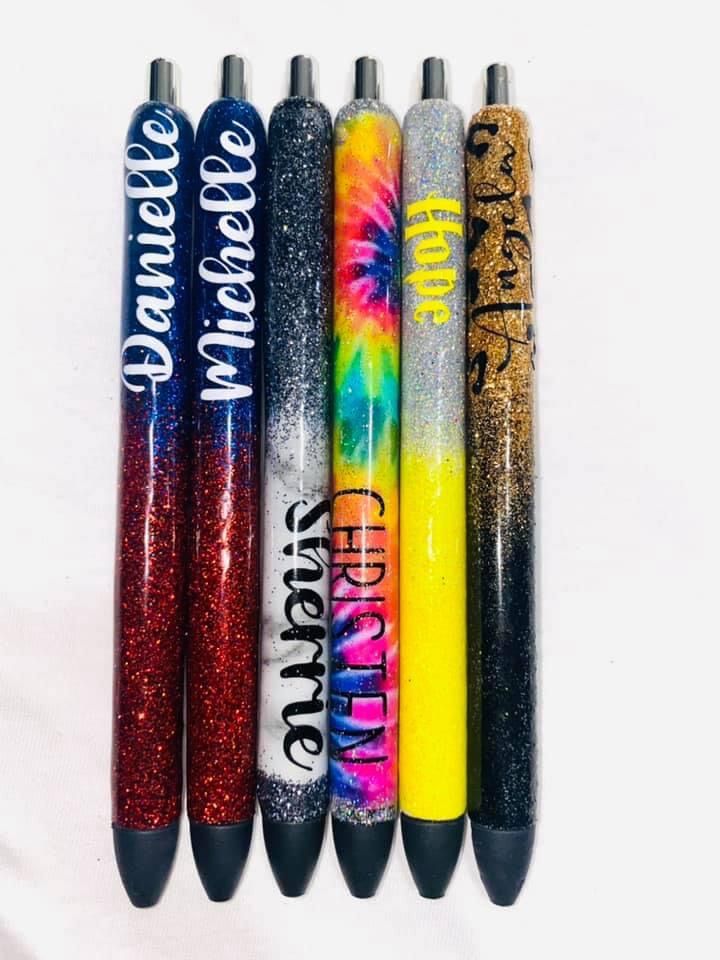 glitter pen designs