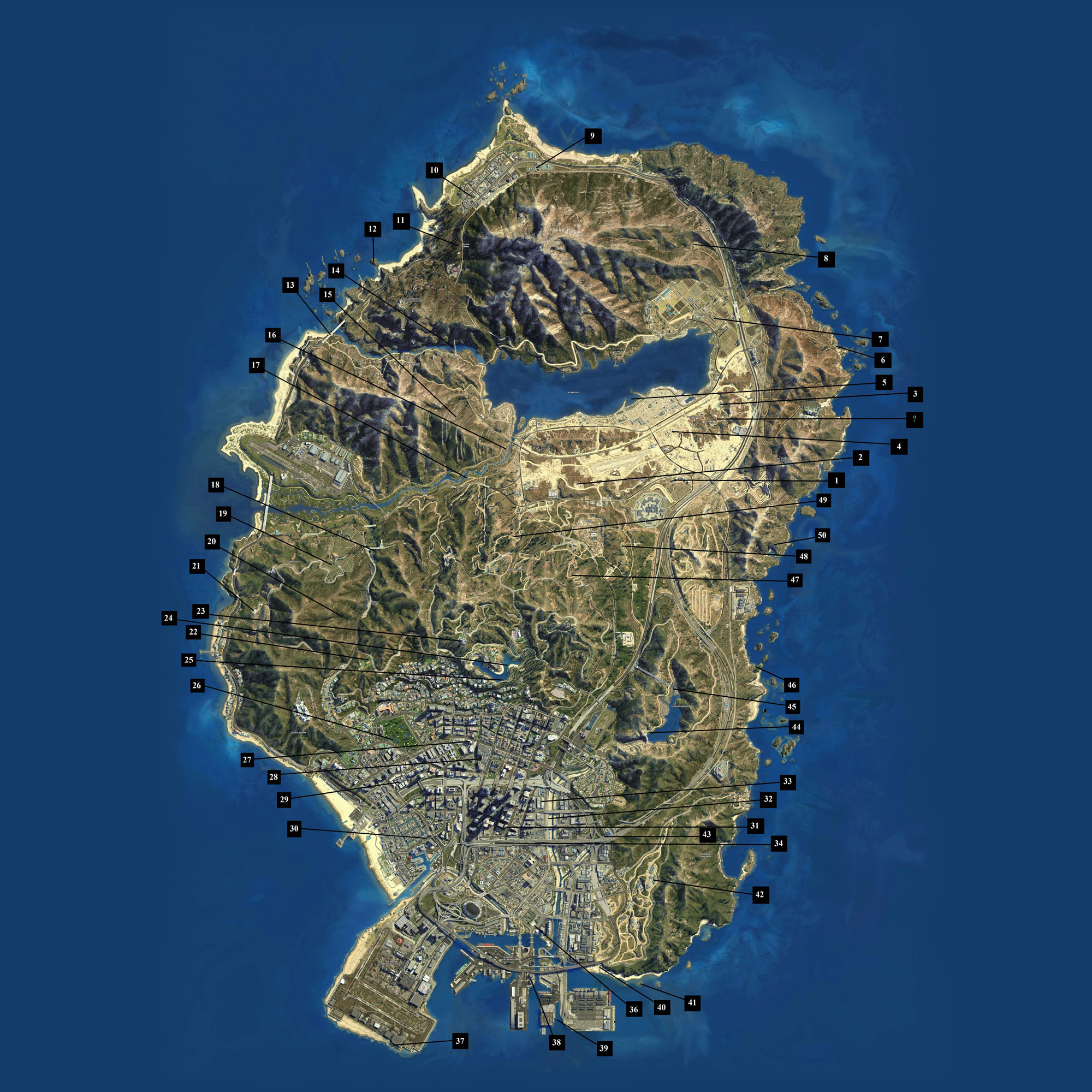 map of spaceship parts gta 5