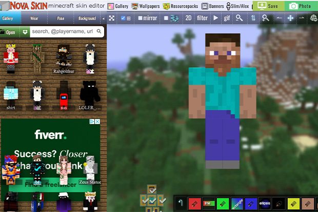 minecraft skins net editor