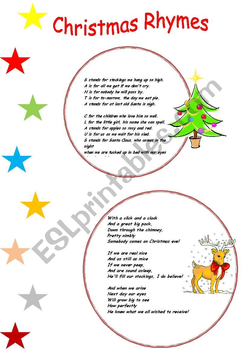 nursery christmas rhymes