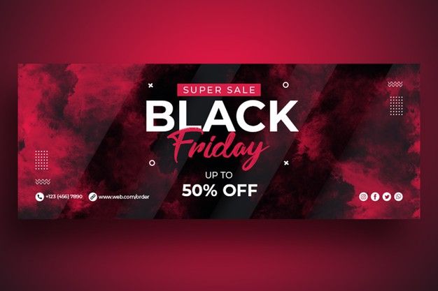 black friday banner psd free