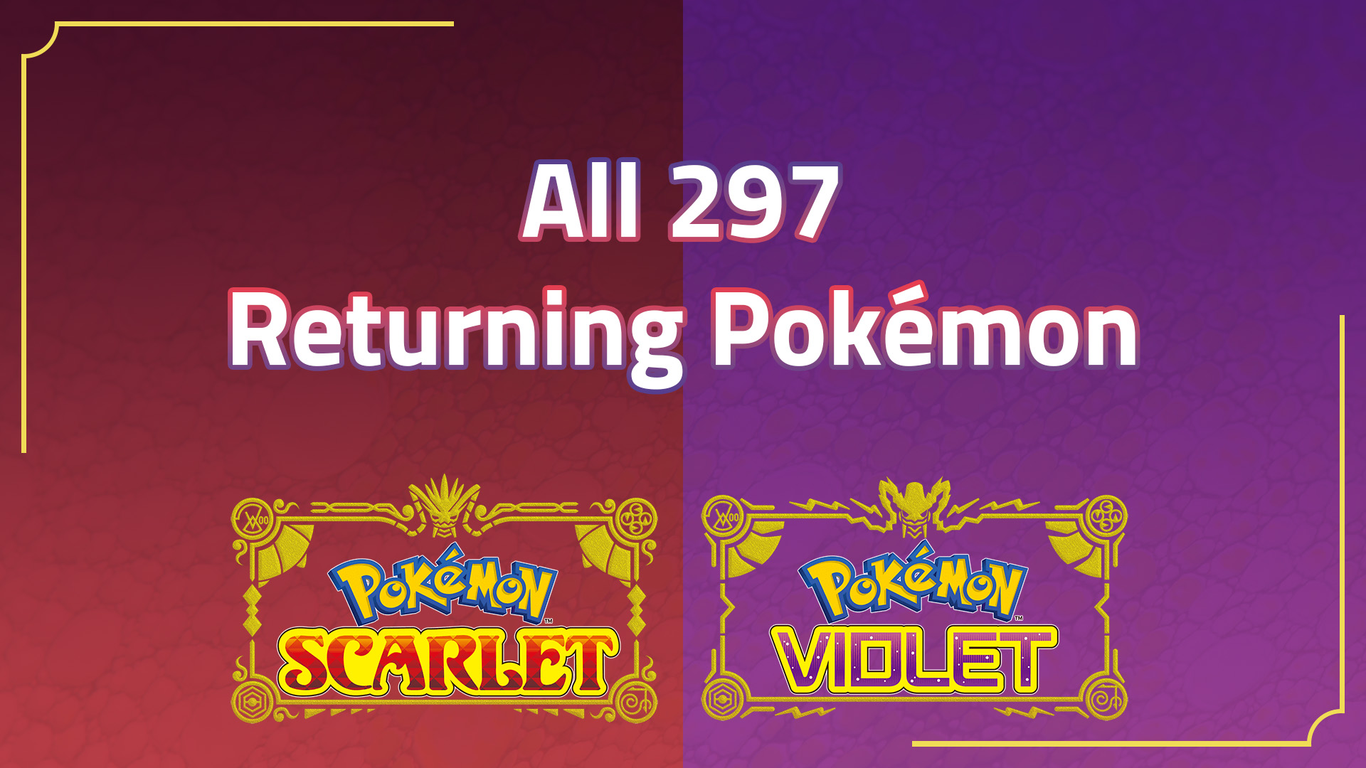 returning pokemon scarlet and violet