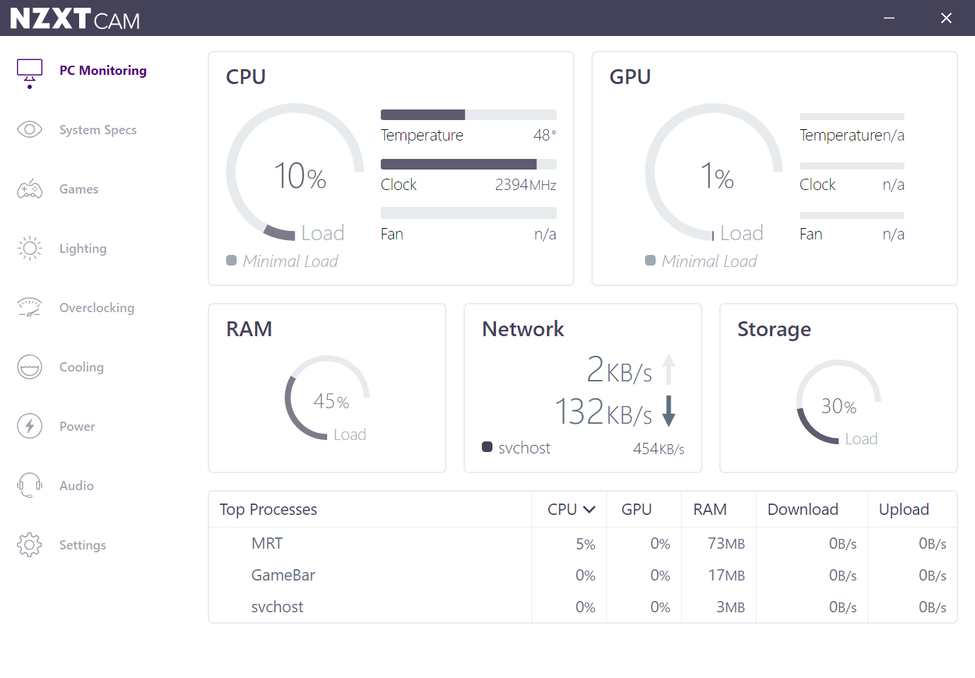 cam for nzxt