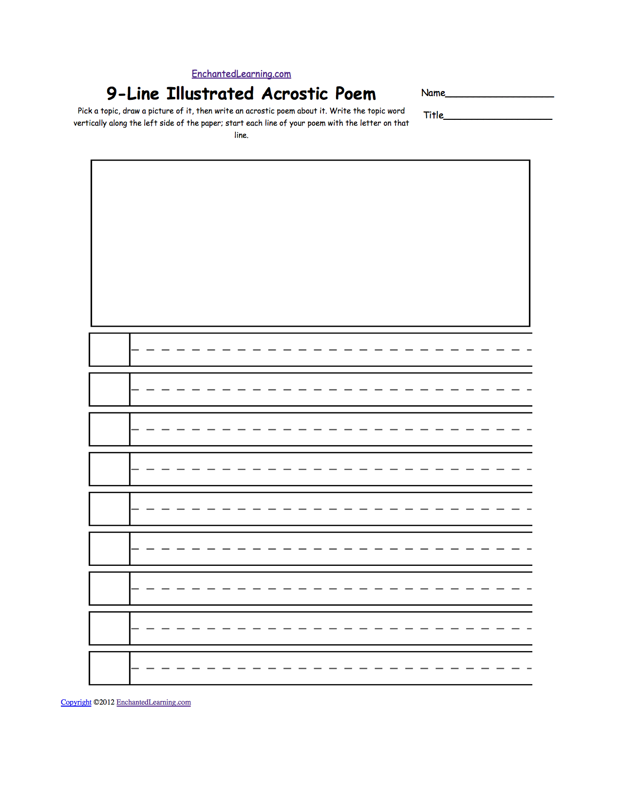 printable acrostics