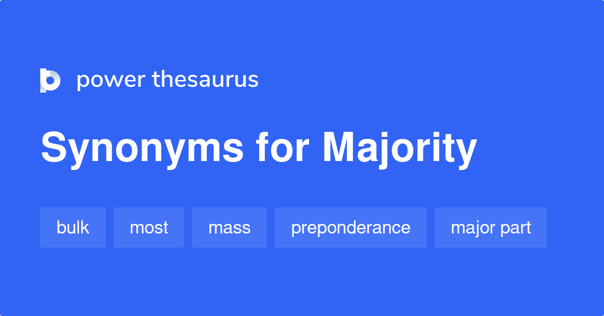 majority synonym