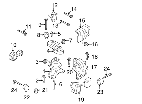 2007 ford fusion motor mount