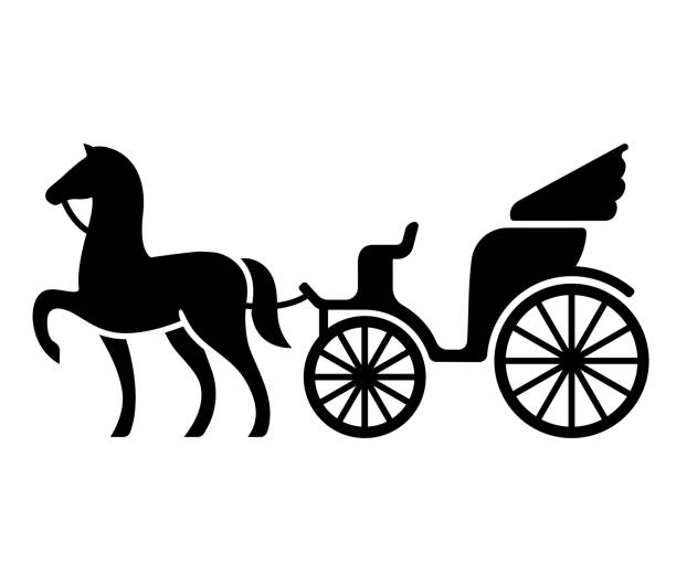 horse carriage clipart