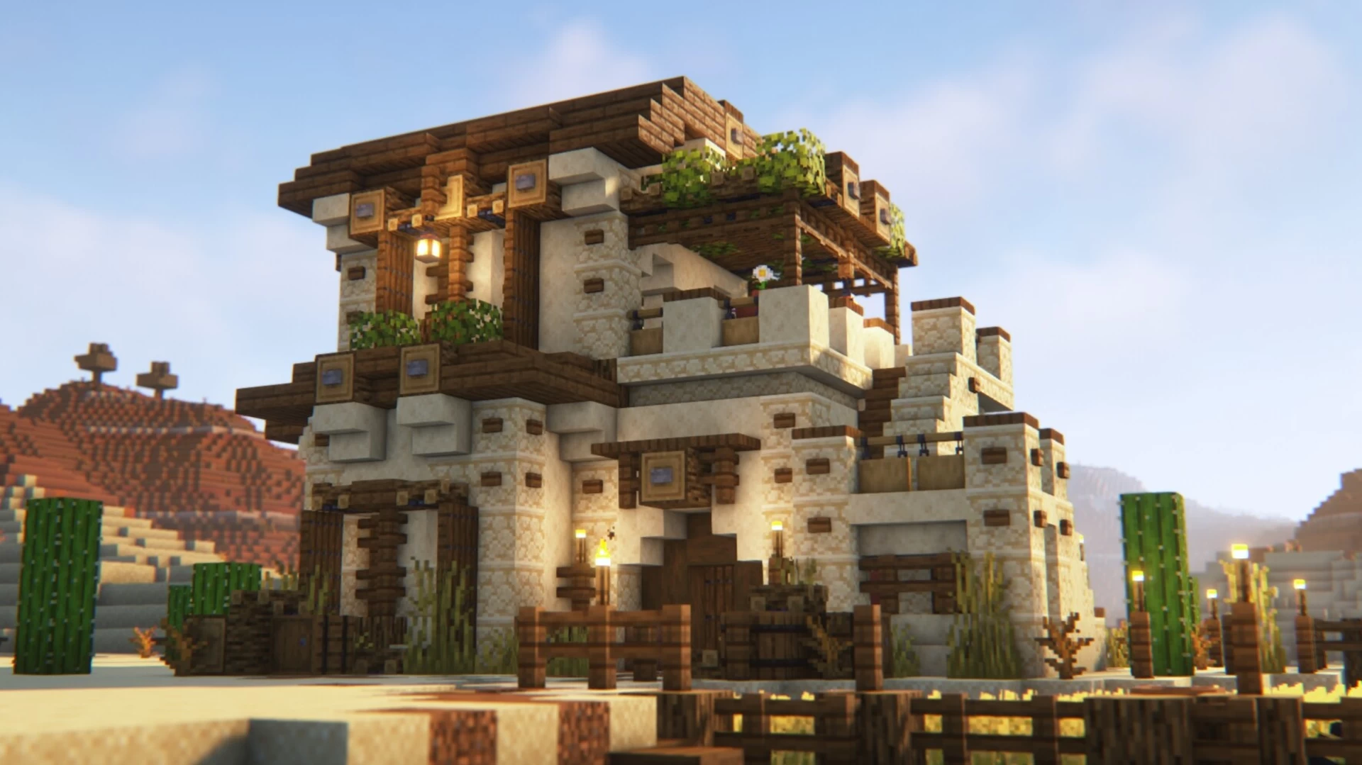 minecraft desert house