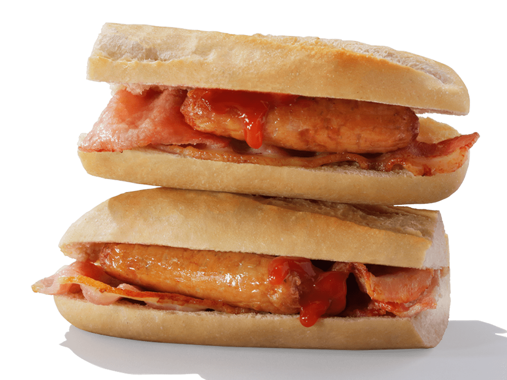 greggs sausage and bacon roll calories
