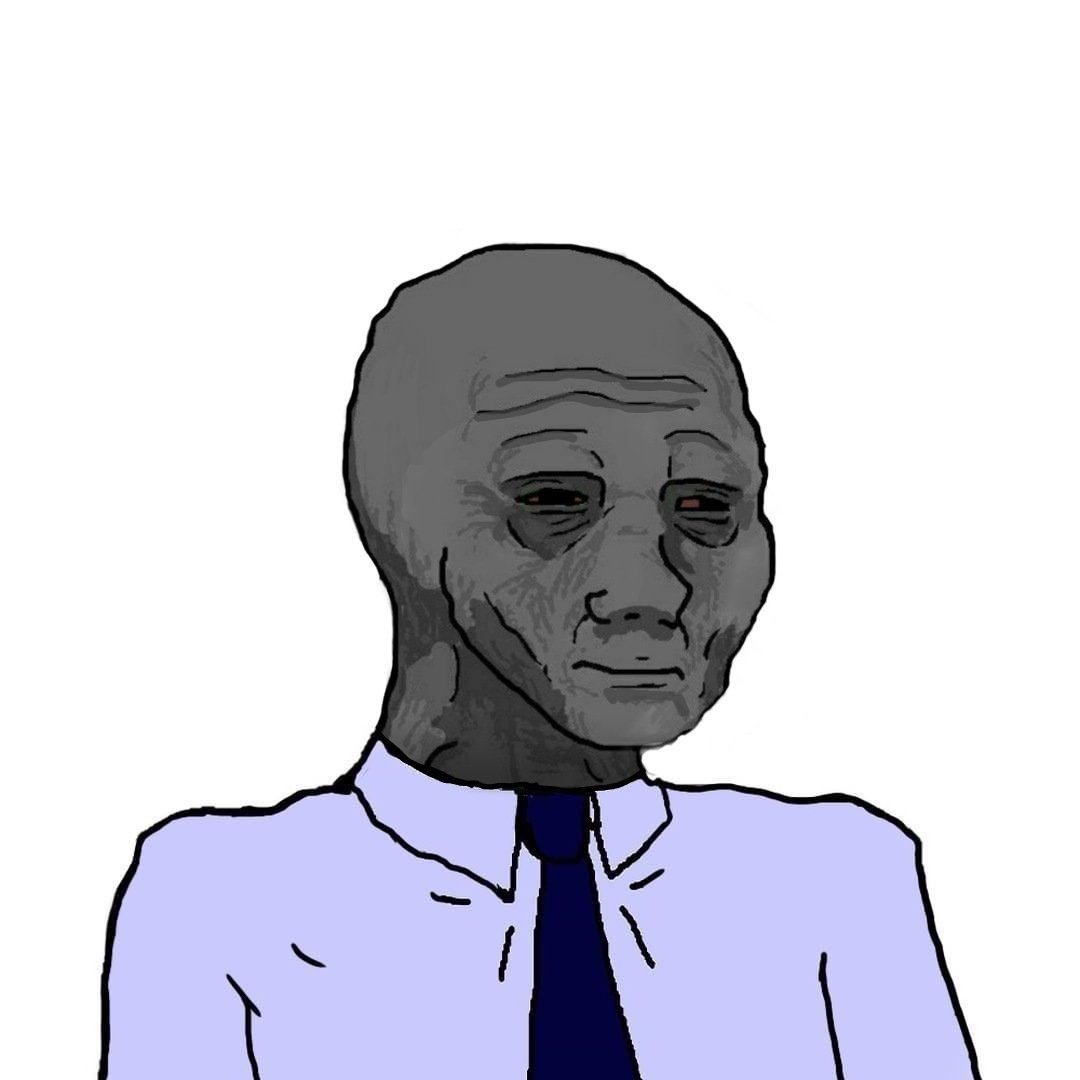 wojak tired