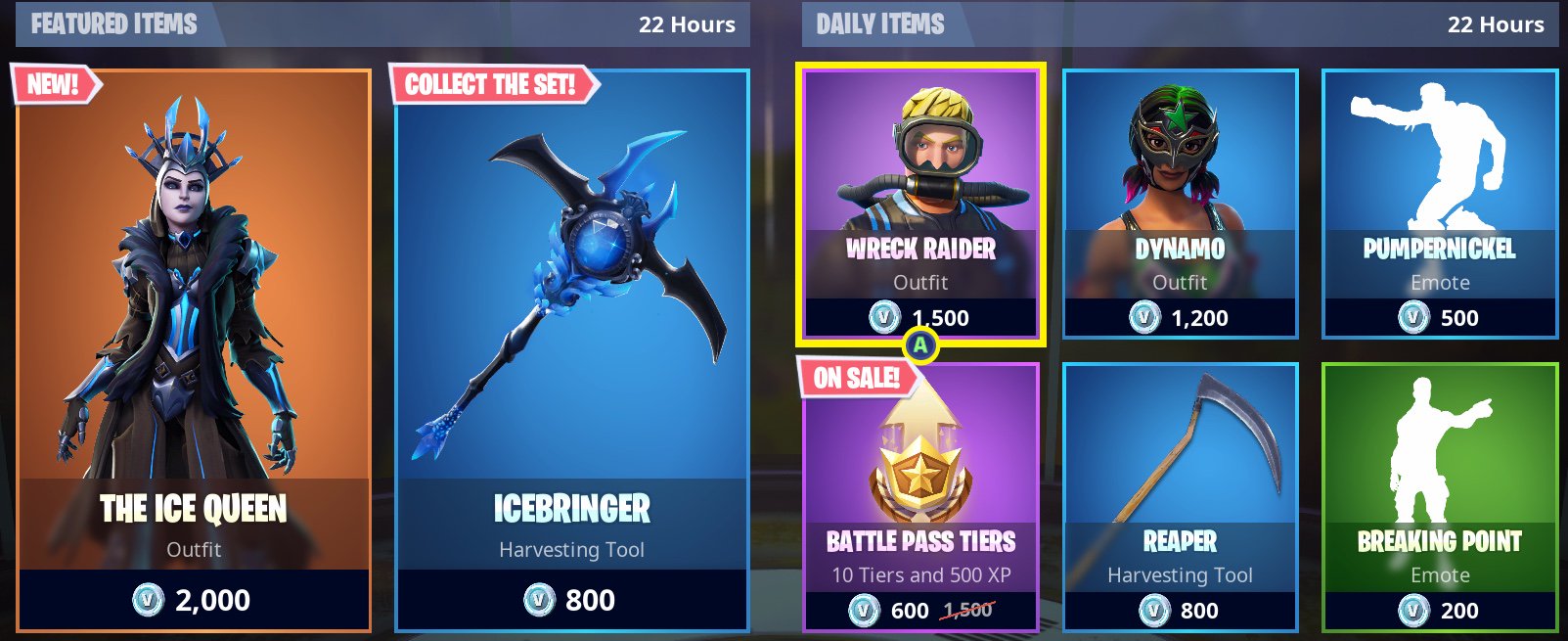 fortnite item shop tracker