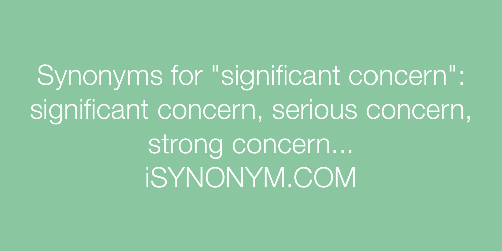 concern synonym