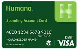 humana spending account card debit visa