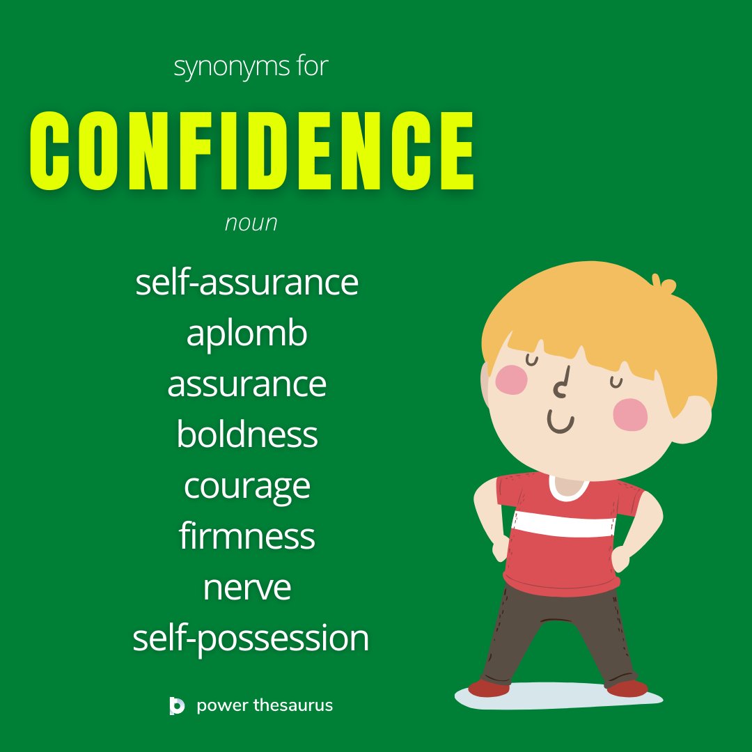 thesaurus confidence