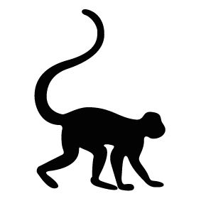 monkey silhouette png