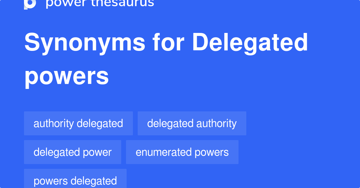 delegating synonym