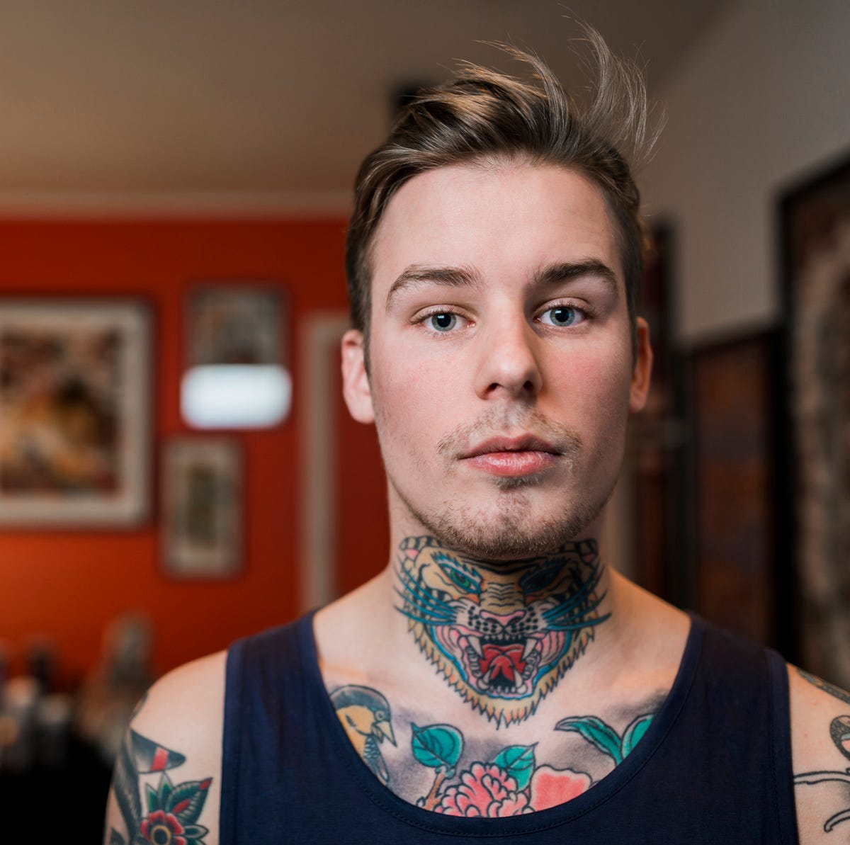 guys with neck tattoos