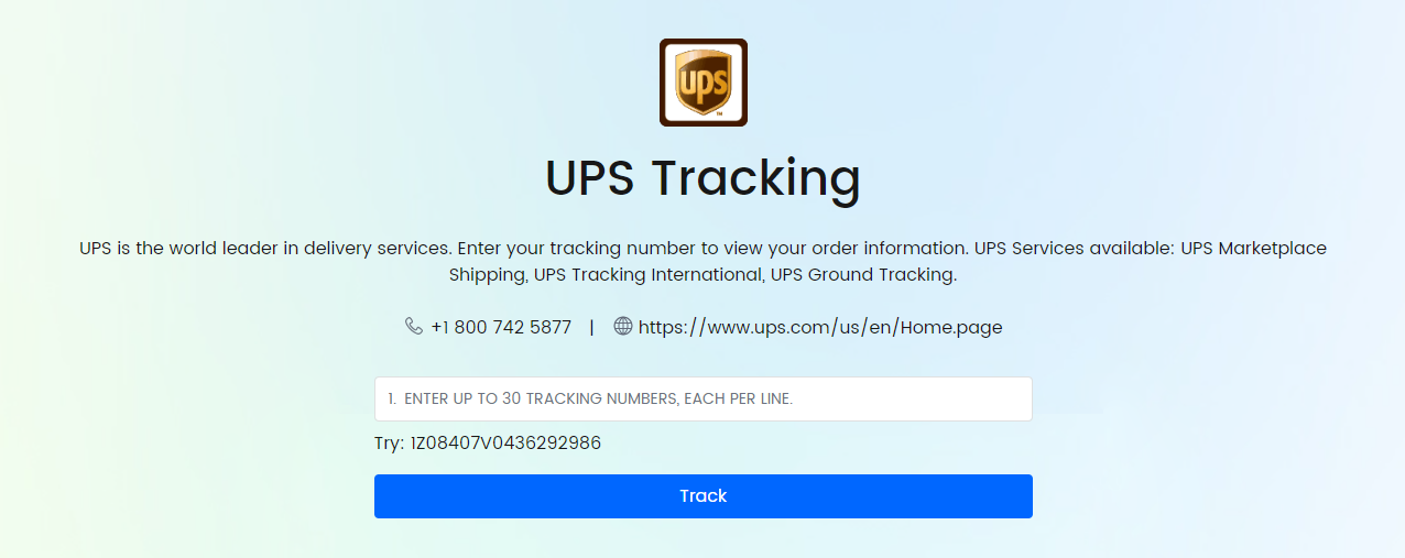 ups tracking europe