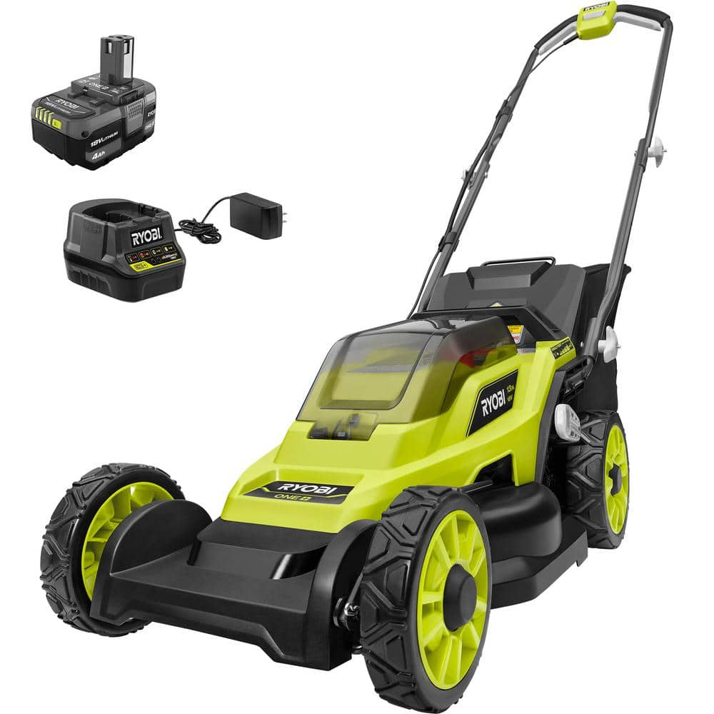 battery lawn mower ryobi