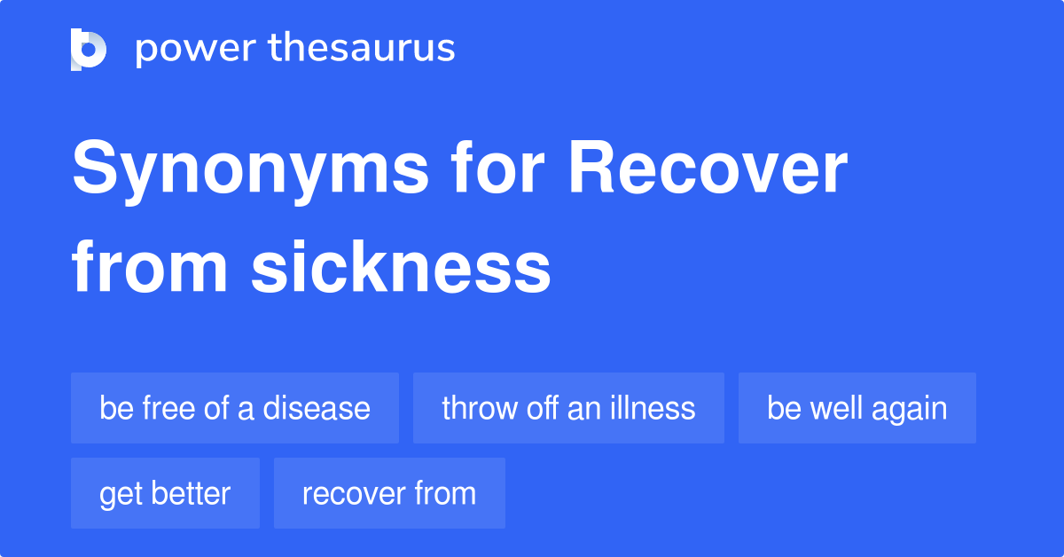 synonym for recovering