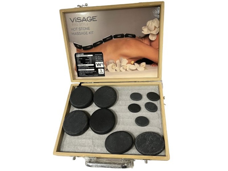 visage hot stone massage kit