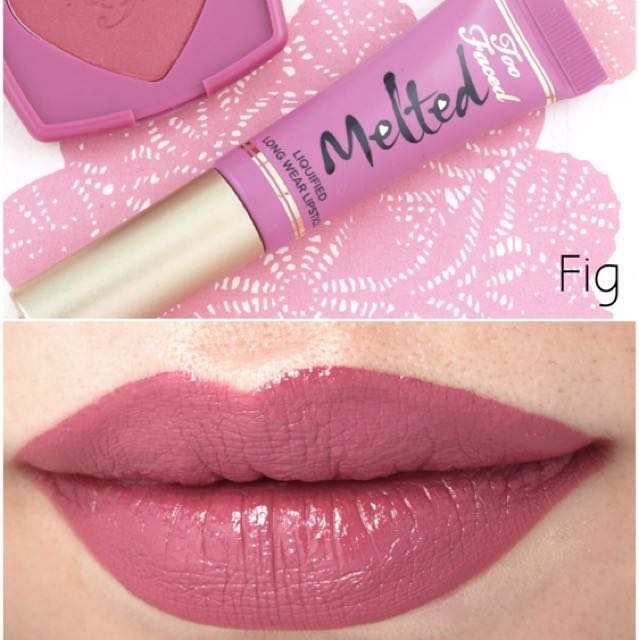 too faced melted lipstick fig