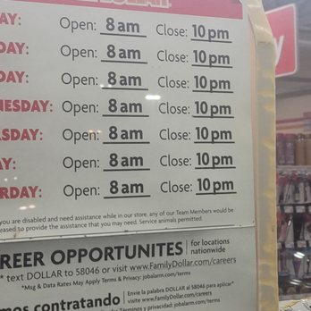 what time does family dollar open near me