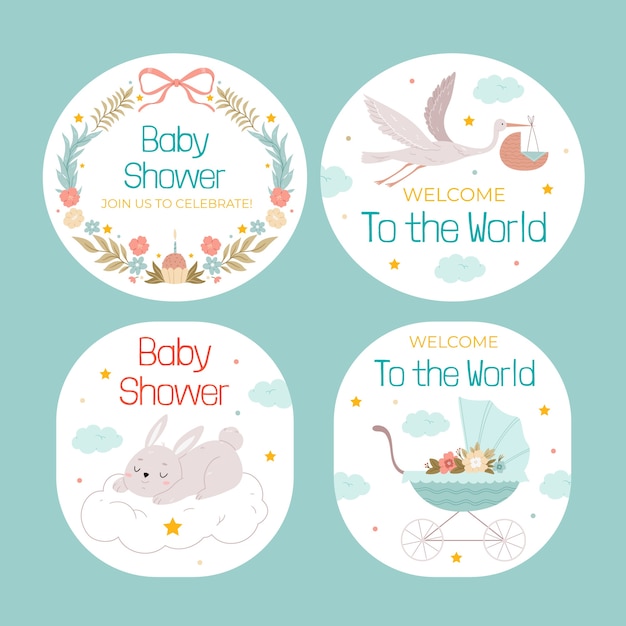 imprimir etiquetas baby shower