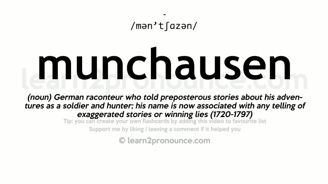 munchausen pronunciation